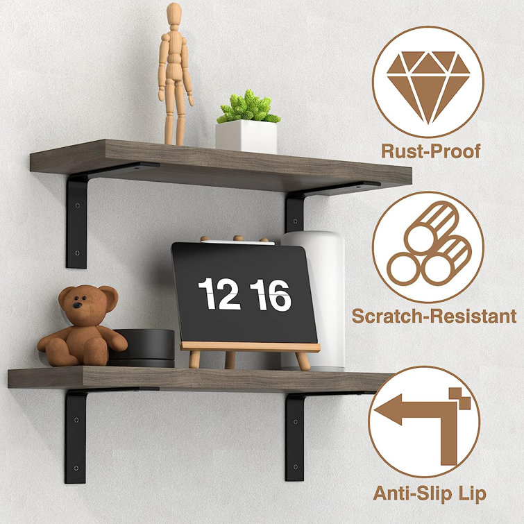 17 Stories Iron Shelf Brackets Wayfair